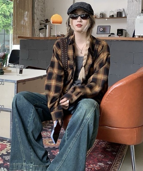 DIAVEL ブラウス シャツ 「6色展開」カジュアルストリートバージョン