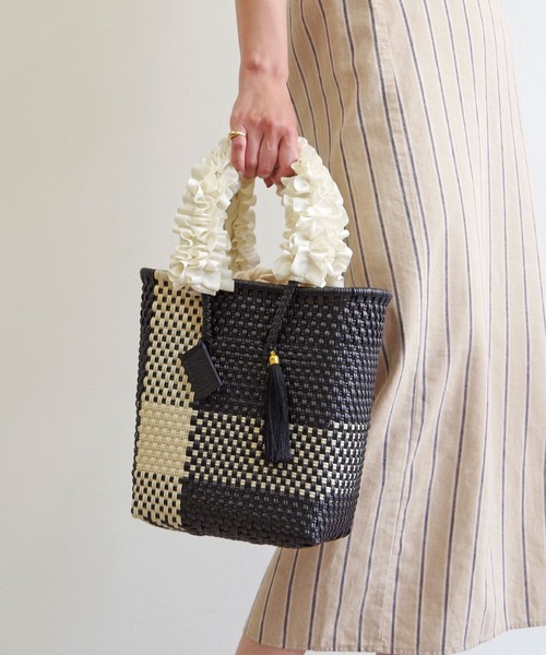 かごバッグ カゴバッグ WOVEN (ウーヴン) / メキシコ製 メルカドバッグ