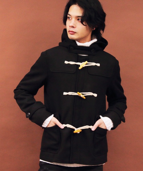 8 ダッフルコート コート ダッフルコート ウール メルトン ショート