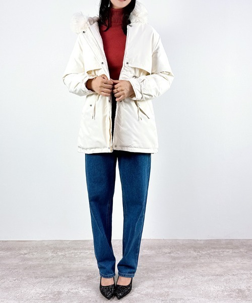 CLOTHY モッズコート コート 「ふわふわファーで包まれる、冬映え