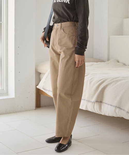 ANGIE チノパン カーブ チノ パンツ レディース : ZOZOTOWN Yahoo!店