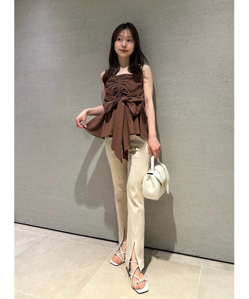 FRAY I.D（フレイ・アイディー） ブラウス シャツ 2wayリボントップス