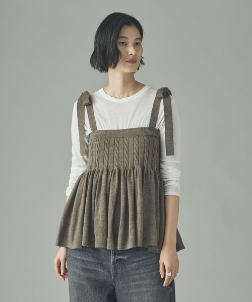 Curensology（カレンソロジー） キャミソール /ウールリネンキャミ