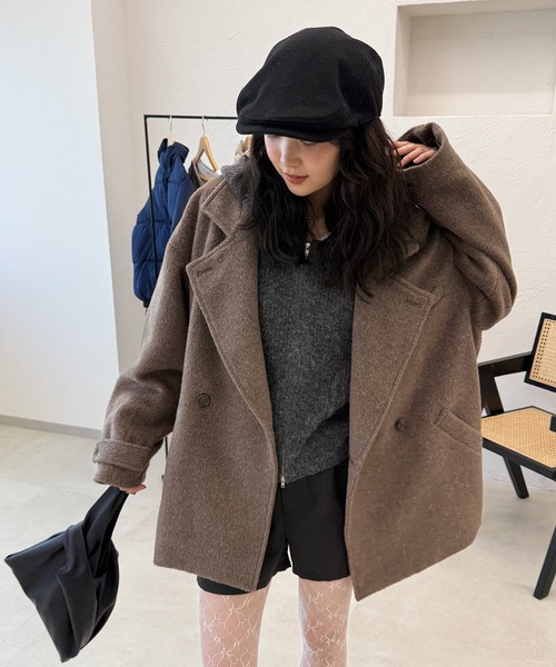 MUHET（ミュエータ） コート アウター shaggy half coat / シャギー
