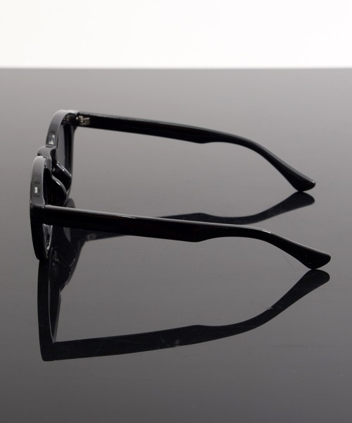 Revo. サングラス ボストン型 太縁フレーム サングラス 黒縁 カラー