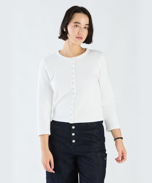 agnes b.（アニエスベー） カーディガン コットン メルトン