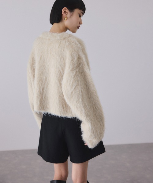 ADAM ET ROPE'（アダムエロペ） カーディガン アルパカフラッフィー