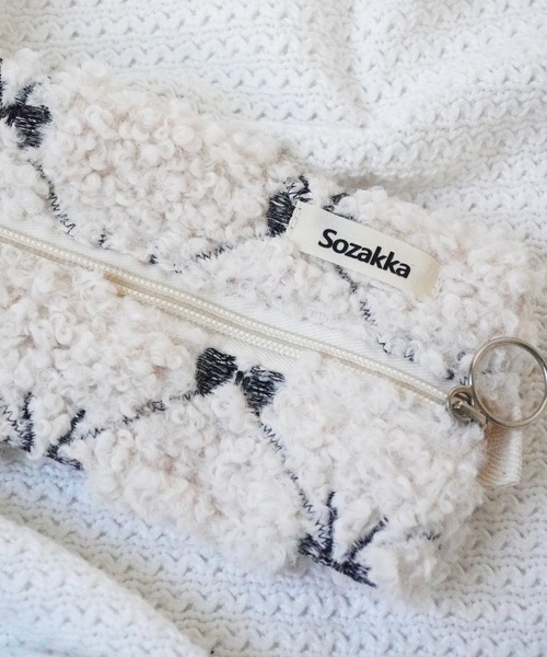 Port（ポート） ポーチ 「 」 リボン刺繍 マルチポーチ (2タイプ) #_