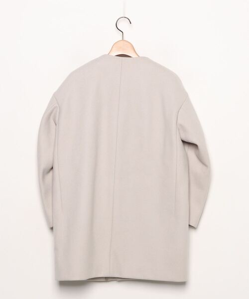 DRAWER（ドゥロワー） ノーカラーコート 36 ベージュ レディース