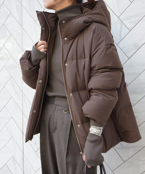 EVERYDAY I LIKE. ダウンコート ダウンジャケット フードダウン