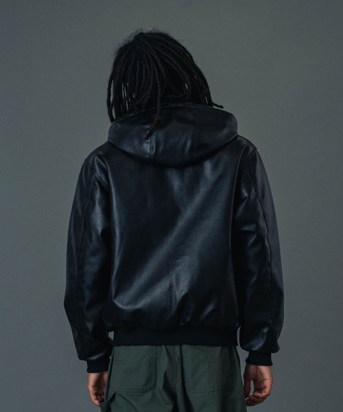 XLARGE（エクストラ ラージ） コート ジャケット FAUX LEATHER HOODED