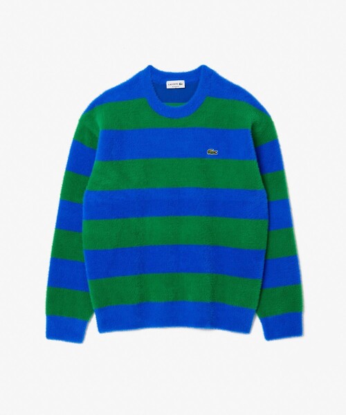 LACOSTE（ラコステ） セーター ニット ボーダーシャギーニットセーター