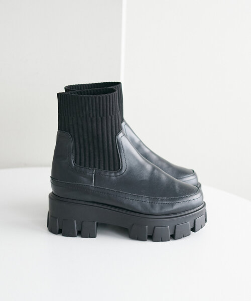 Discoat（ディスコート） ブーツ トラックソールソックスブーツ