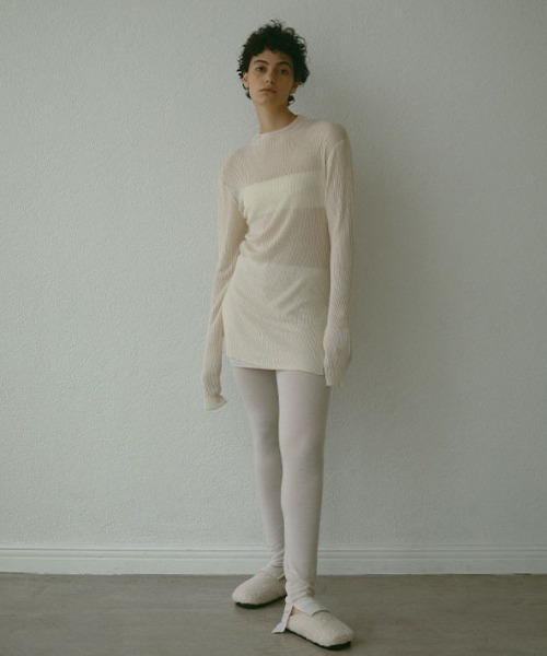 ETRE TOKYO（エトレトウキョウ） レギンス スパッツ カットソースリム