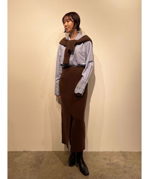 LAGUNAMOON（ラグナムーン） ブラウス シャツ レースカフスシャツ