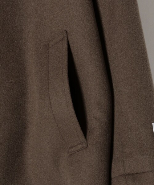 SHIPS any pコート ピーコート any: SORONA混 ストレッチ スーパー