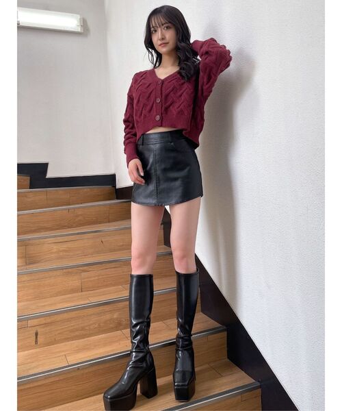 GYDA（ジェイダ） ブーツ ストレッチチャンキーブーツ レディース