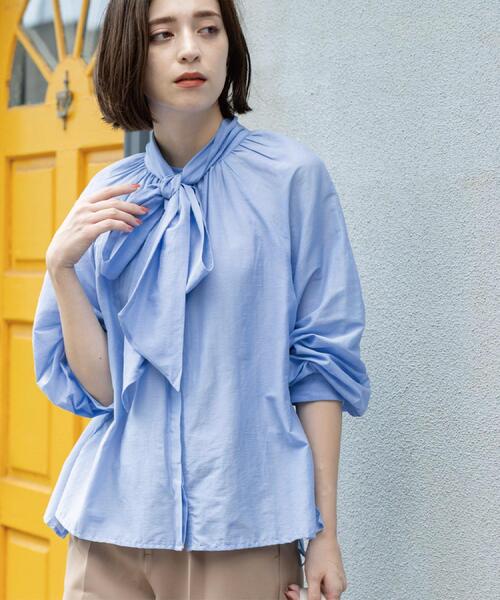OPAQUE.CLIP（オペークドットクリップ） ブラウス シャツ 2WAYシアー