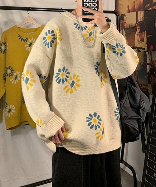 BENDER TOKYO セーター ニット 「BENDER TOKYO」花柄 デイジー