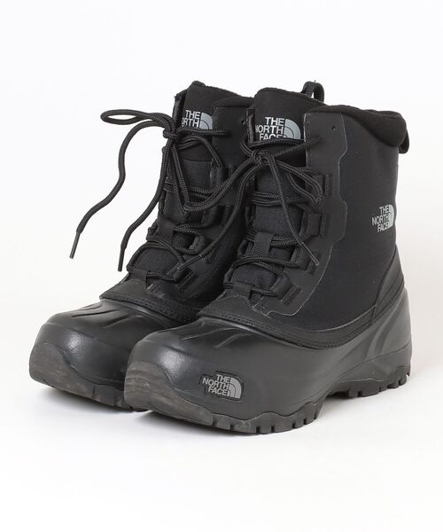 つる THE NORTH FACE黒スリッポンブーツ24.0ノースフェイス THE NORTH