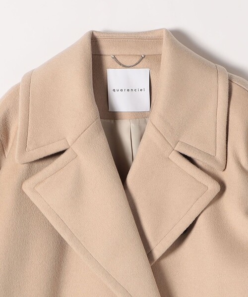 quaranciel ピーコート pコート quaranciel: PURE WOOL ダブルブレスト