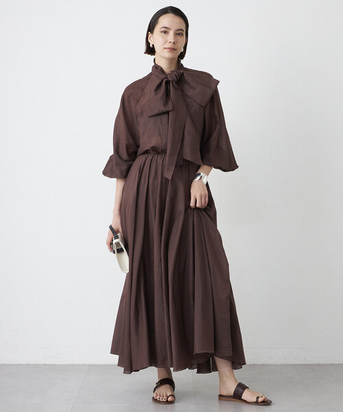 Whim Gazette（ウィム ガゼット） ブラウス シャツ シルクローン