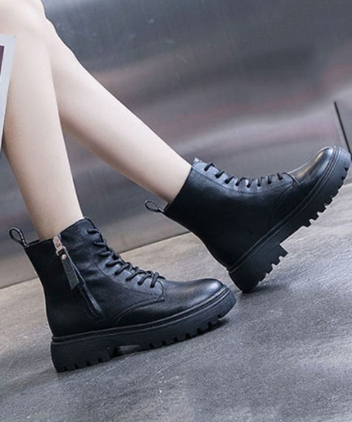 STYLEBLOCK（スタイルブロック） ブーツ サイドジップレースアップ