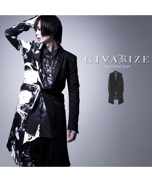 ジャケット テーラードジャケット 『CIVARIZE』2WAYロングテーラード