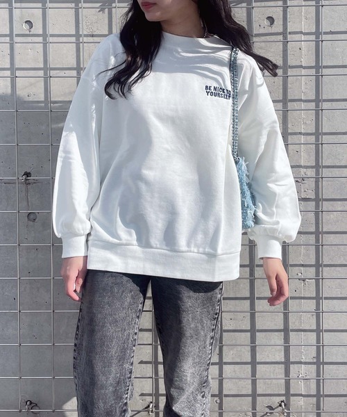 AS KNOW AS（アズノゥアズ） トレーナー スウェット ワンポイントロゴ