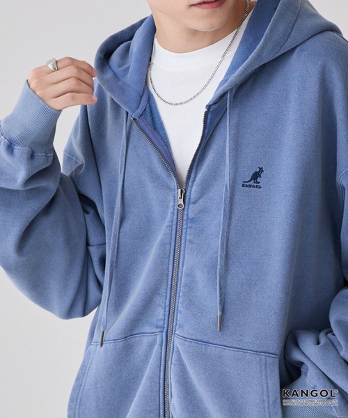 KANGOL（カンゴール） パーカー 別注 ロゴ ワンポイント刺繍