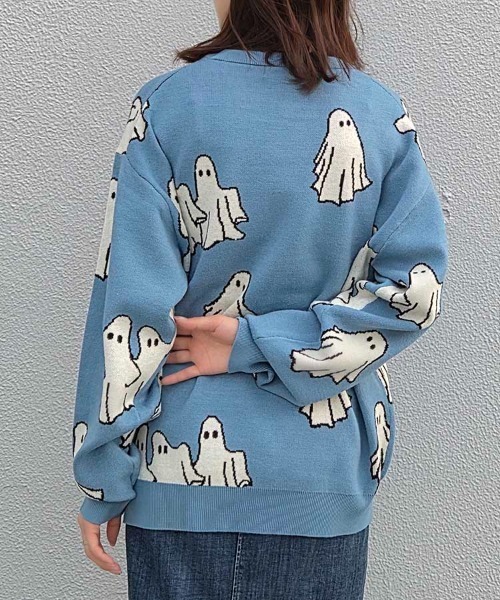 Bleu Bleuet（ブルーブルーエ） ニット セーター アニマル総柄ニット