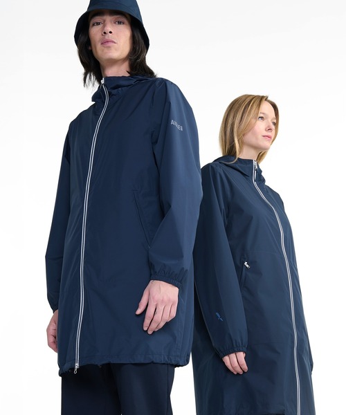 AIGLE（エーグル） レインコート カッパ MTD 防水 透湿 撥水ジップ