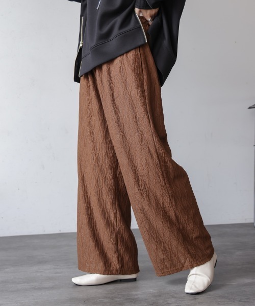 Bou Jeloud（ブージュルード） パンツ ナミ柄ジャガードパンツ