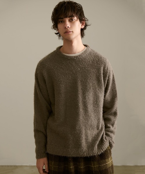 Revo. セーター ニット ルーズフィット シャギーニット プルオーバー