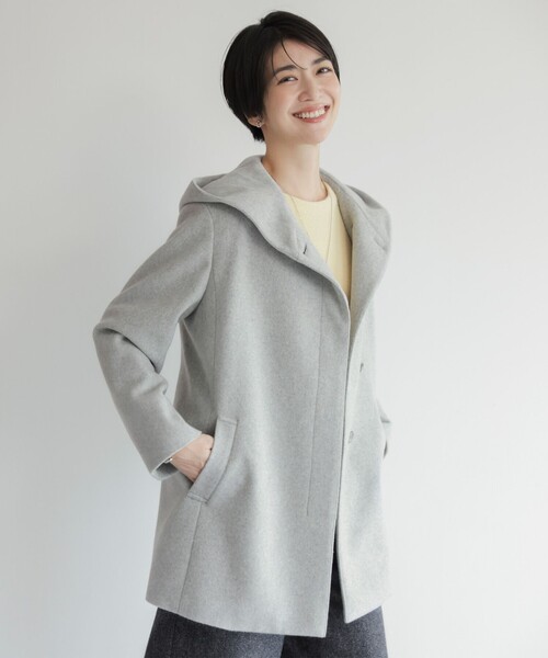 J.PRESS（J.プレス） コート アウター ショートビーバー フーデット