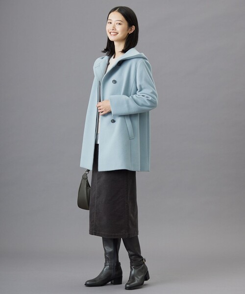 J.PRESS（J.プレス） コート アウター ショートビーバー フーデット