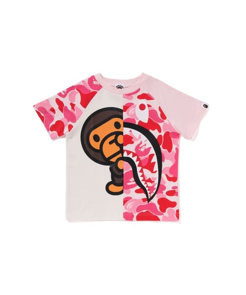 A BATHING APE（アベイシングエイプ） tシャツ ABC CAMO SHARK MILO