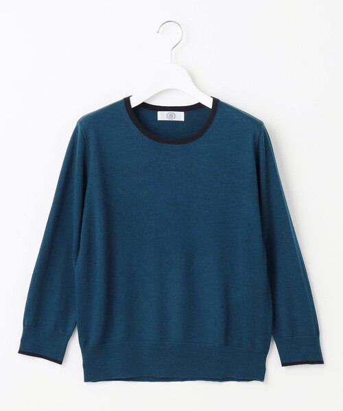 J.PRESS（J.プレス） アンサンブル 「洗える」トリムツイン ニット