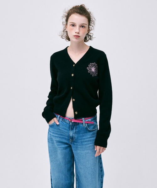 Mardi Mercredi（マルディメクルディ） カーディガン RACCOON BLENDED