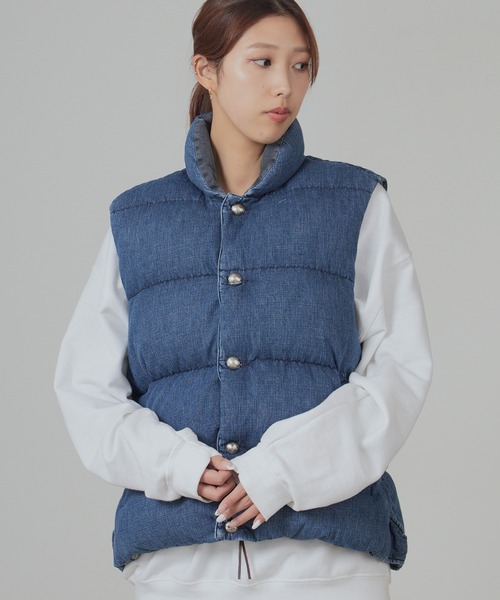 REMI RELIEF（レミ レリーフ） ダウンベスト ベスト ナチュラル加工