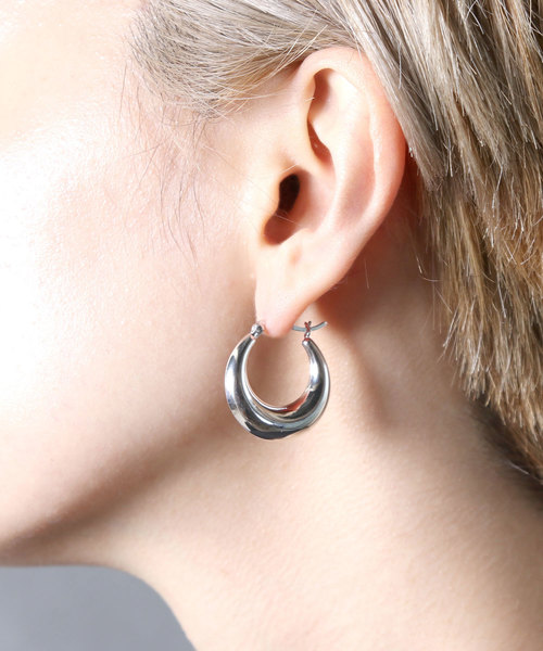 YArKA ピアス 「YArKA/ヤーカ」silver925 volume hoop pierce/フープ
