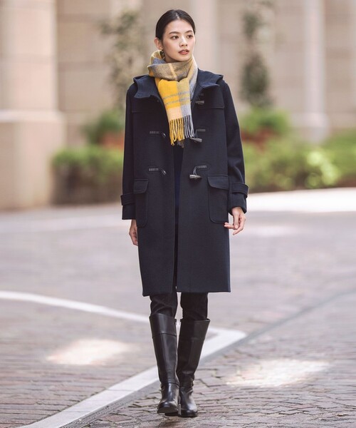 ダッフルコート コート Jackal 140s ソフトメルトン レディース