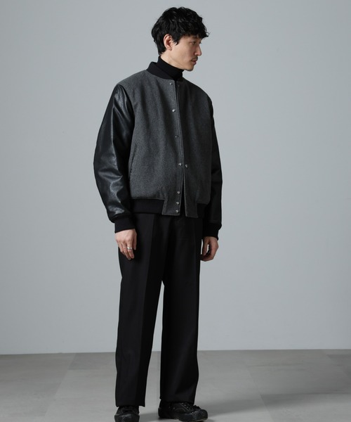 NANO universe（ナノ・ユニバース） スタジャン フェイクレザー中綿