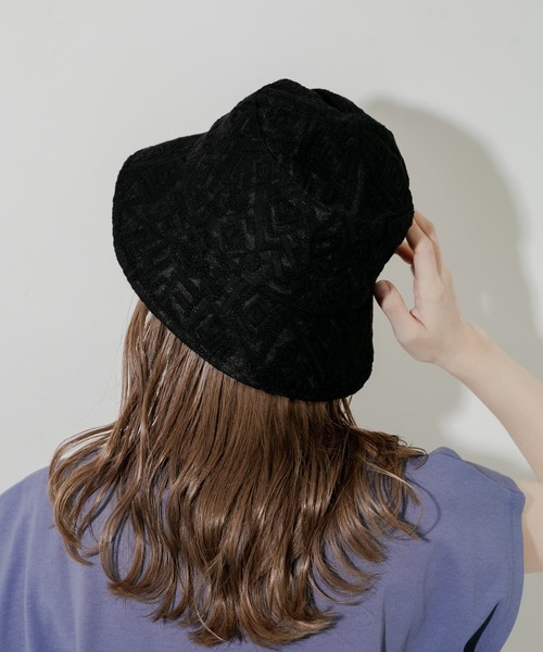 SMELLY（スメリー） 帽子 ハット レースバケットハット レディース