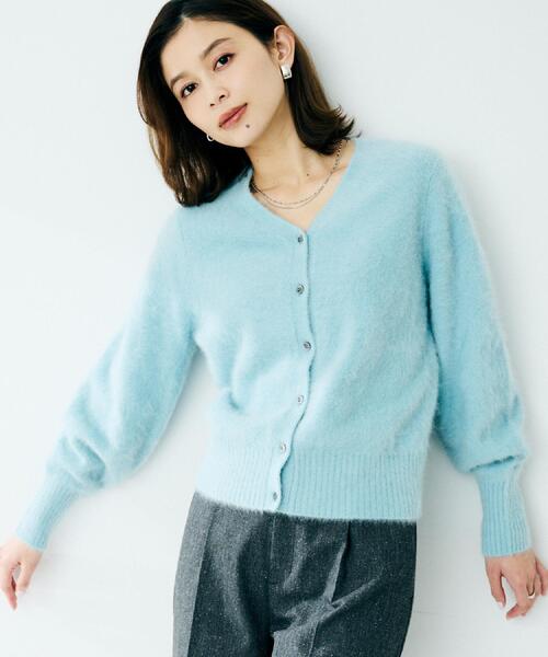 UNTITLED（アンタイトル） カーディガン 「ふわふわニット/前後2WAY