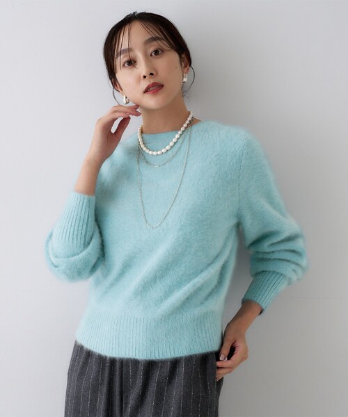 UNTITLED（アンタイトル） カーディガン 「ふわふわニット/前後2WAY