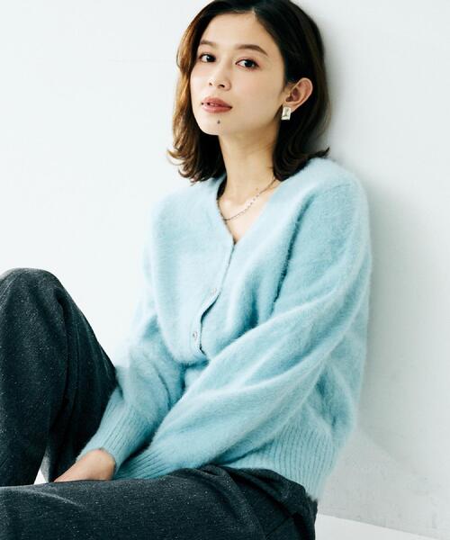 UNTITLED（アンタイトル） カーディガン 「ふわふわニット/前後2WAY