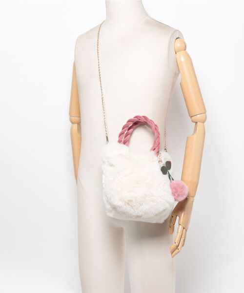ショルダーバッグ バッグ ふわふわフェクファ素材 可愛いショルダー