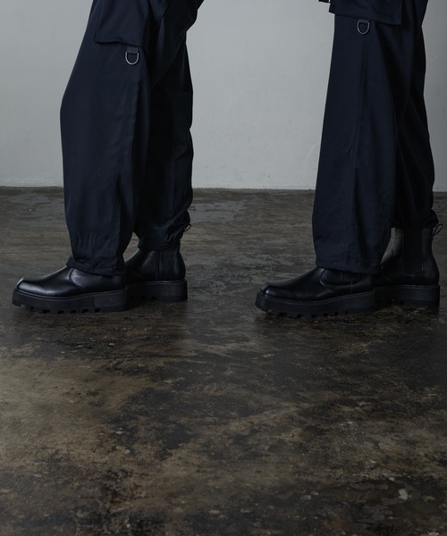 act'm（アクトム） ブーツ 合皮スクエアトゥブーツ / サイドジップ