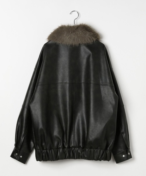 LEPSIM（レプシィム） ブルゾン アウター 2WAYフェイクレザーブルゾン